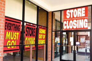 Store closing down